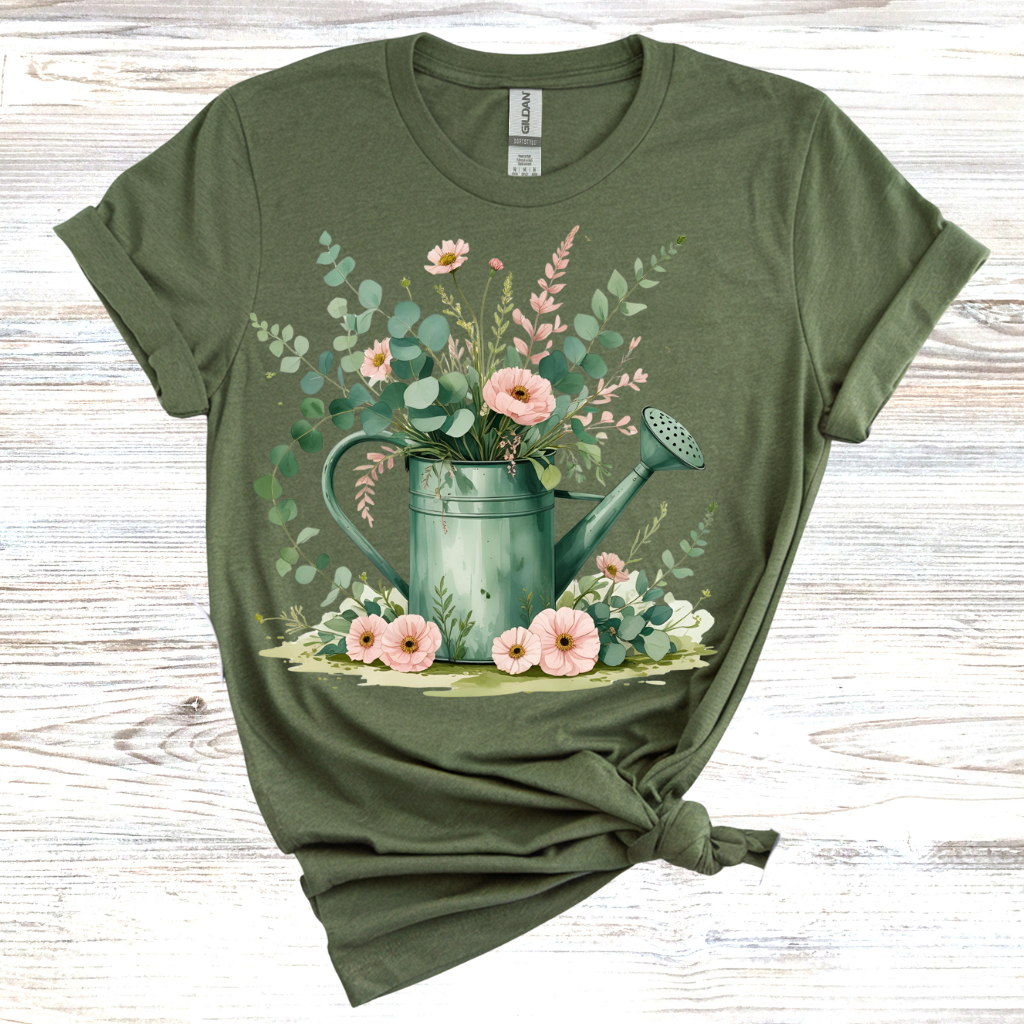 Botanical Watering Can T-Shirt
