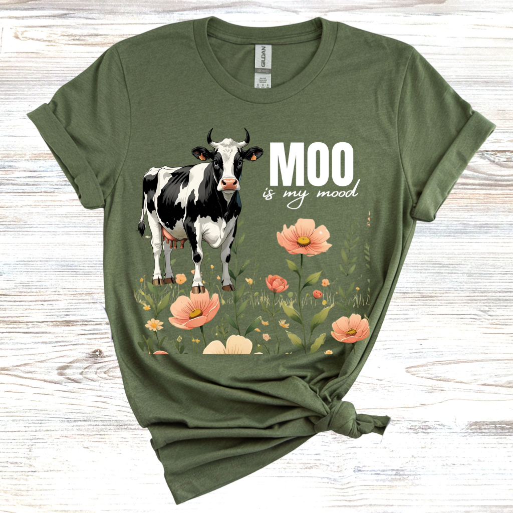 Moo Inspirational Cow T-Shirt