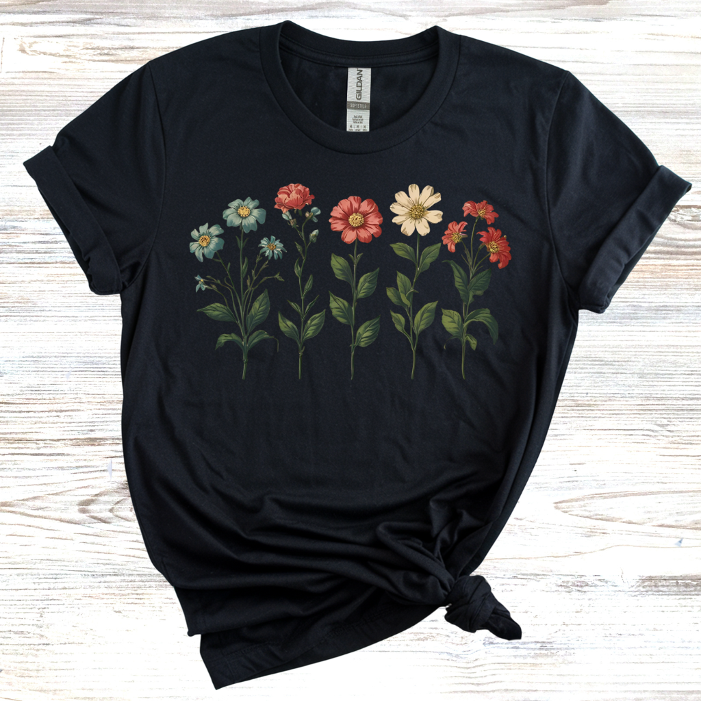 5 Flowers T-Shirt