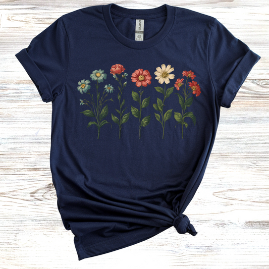 5 Flowers T-Shirt