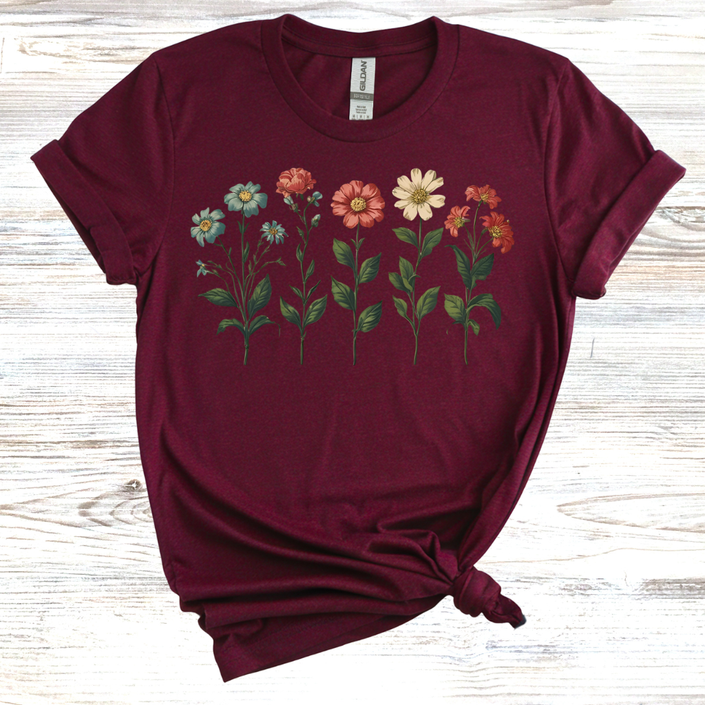 5 Flowers T-Shirt