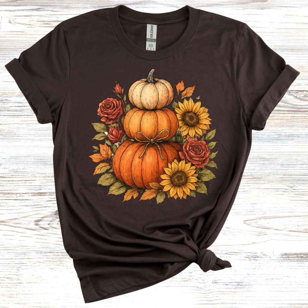 Stacked Fall Pumpkins T-Shirt