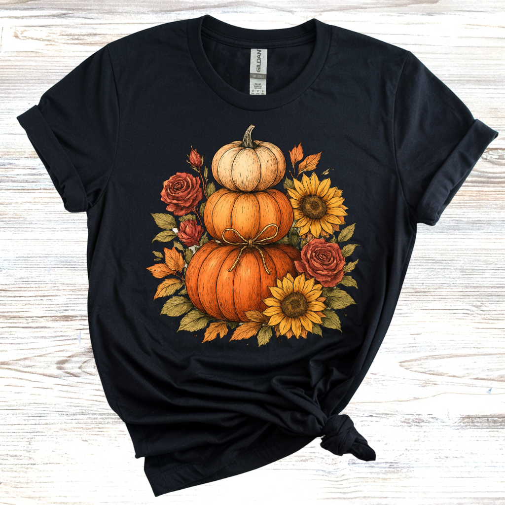 Stacked Fall Pumpkins T-Shirt