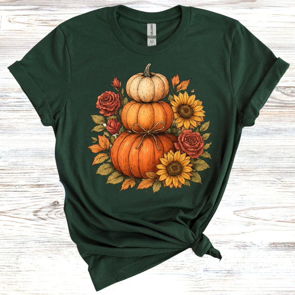 Stacked Fall Pumpkins T-Shirt