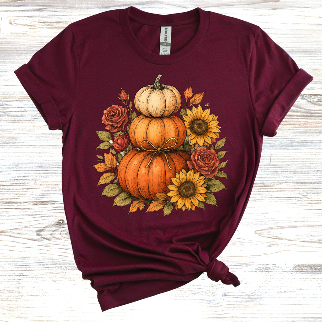 Stacked Fall Pumpkins T-Shirt