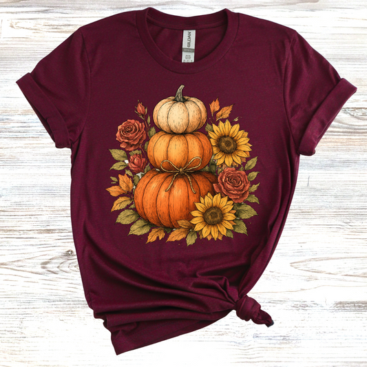 Stacked Fall Pumpkins T-Shirt