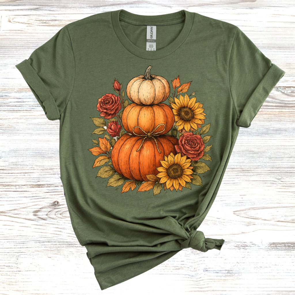 Stacked Fall Pumpkins T-Shirt