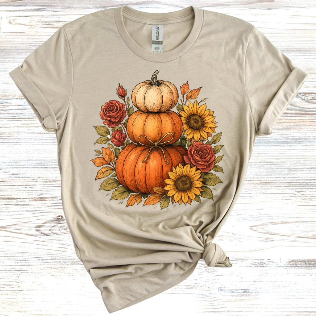 Stacked Fall Pumpkins T-Shirt