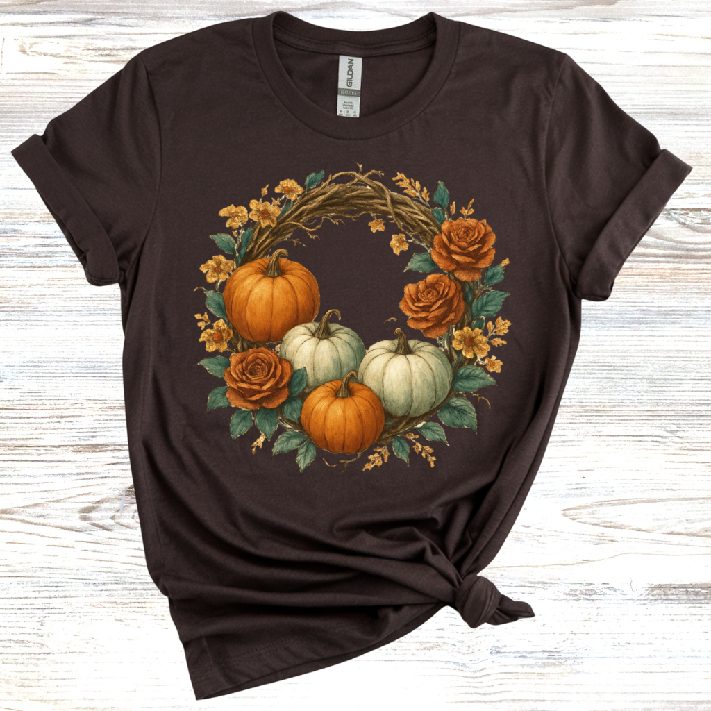 Autumn Floral Wreath T-Shirt