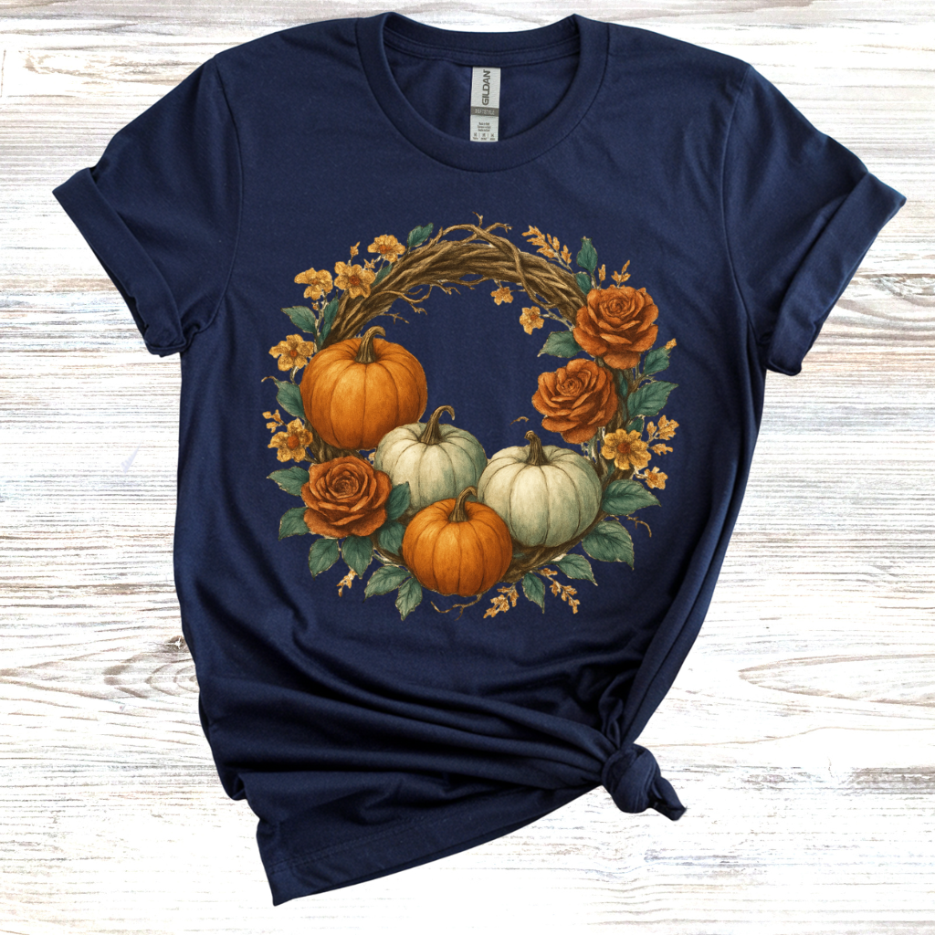 Autumn Floral Wreath T-Shirt