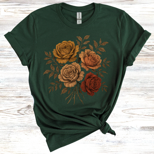 Four Rustic Roses T-Shirt