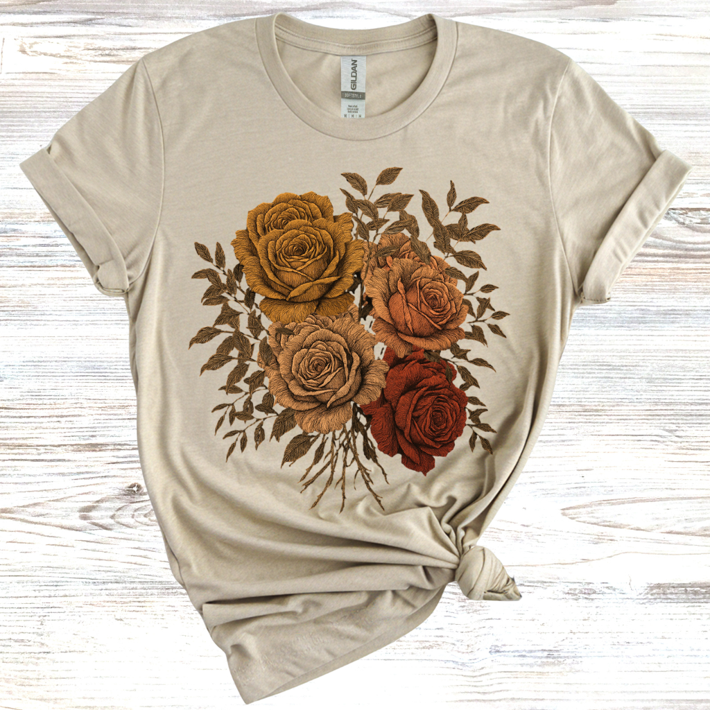 Four Rustic Roses T-Shirt