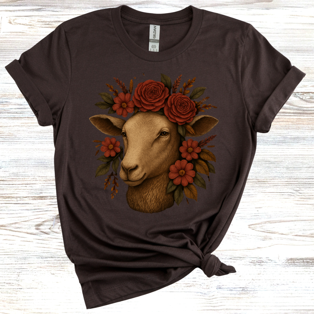 Floral Sheep T-Shirt