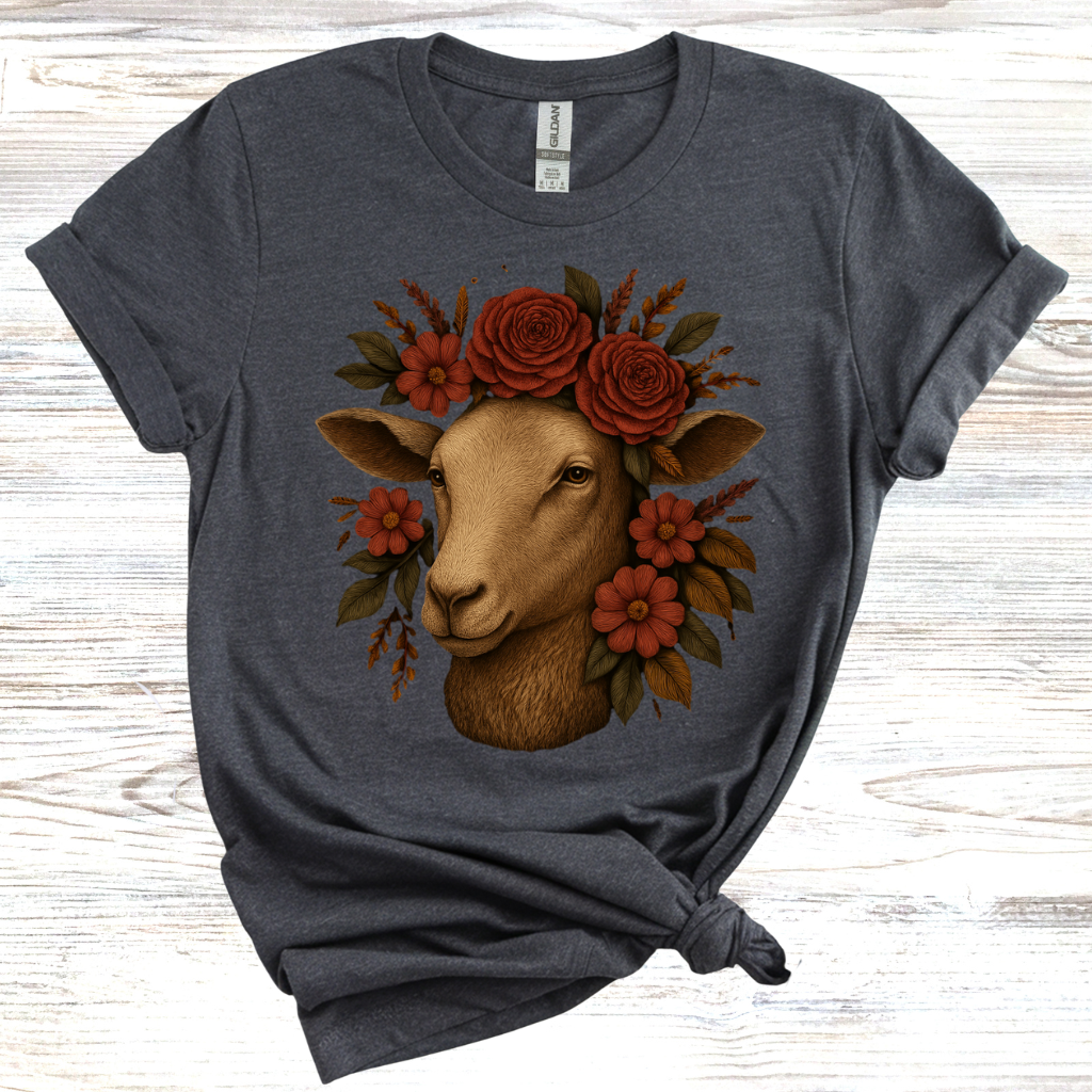 Floral Sheep T-Shirt