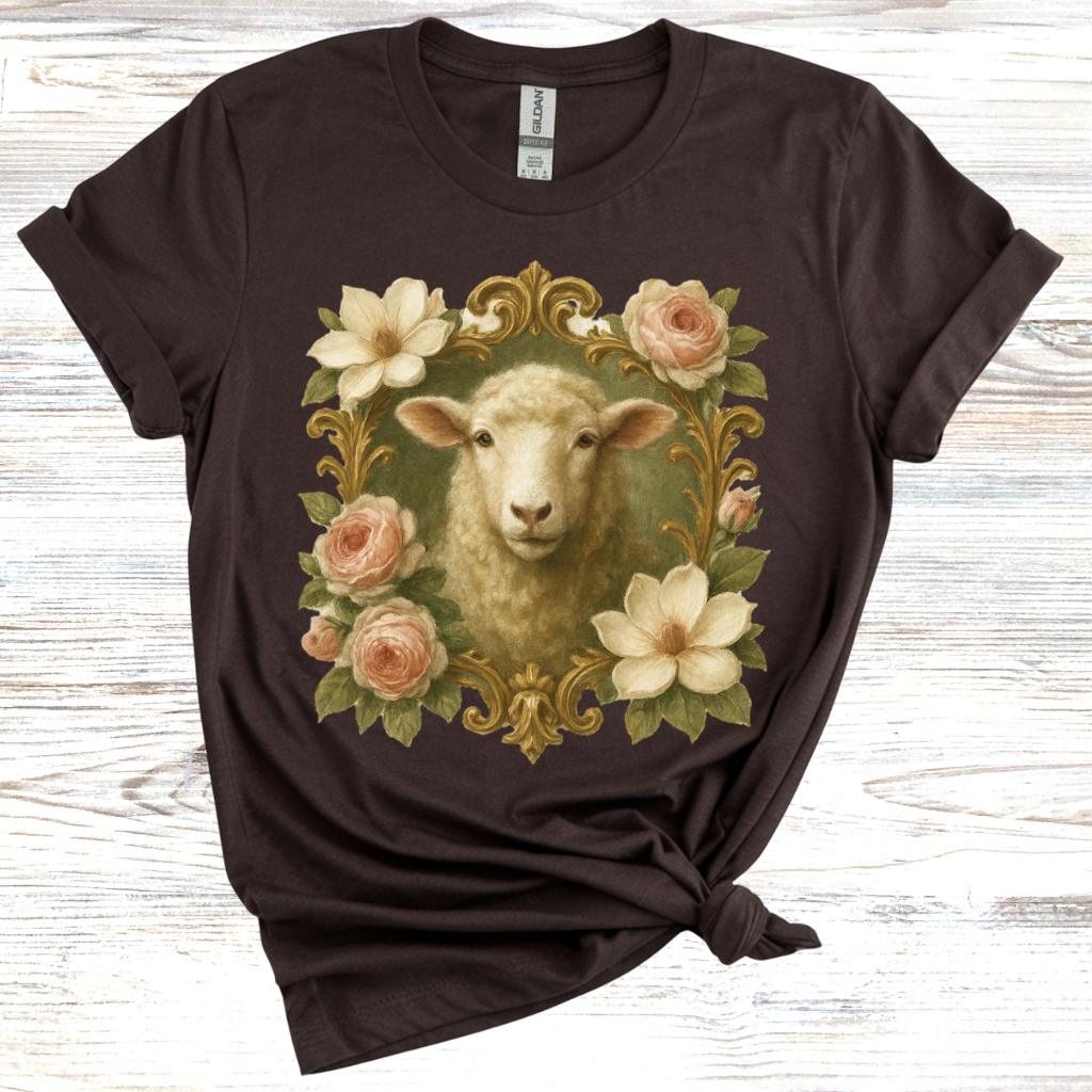 Floral Sheep T-Shirt