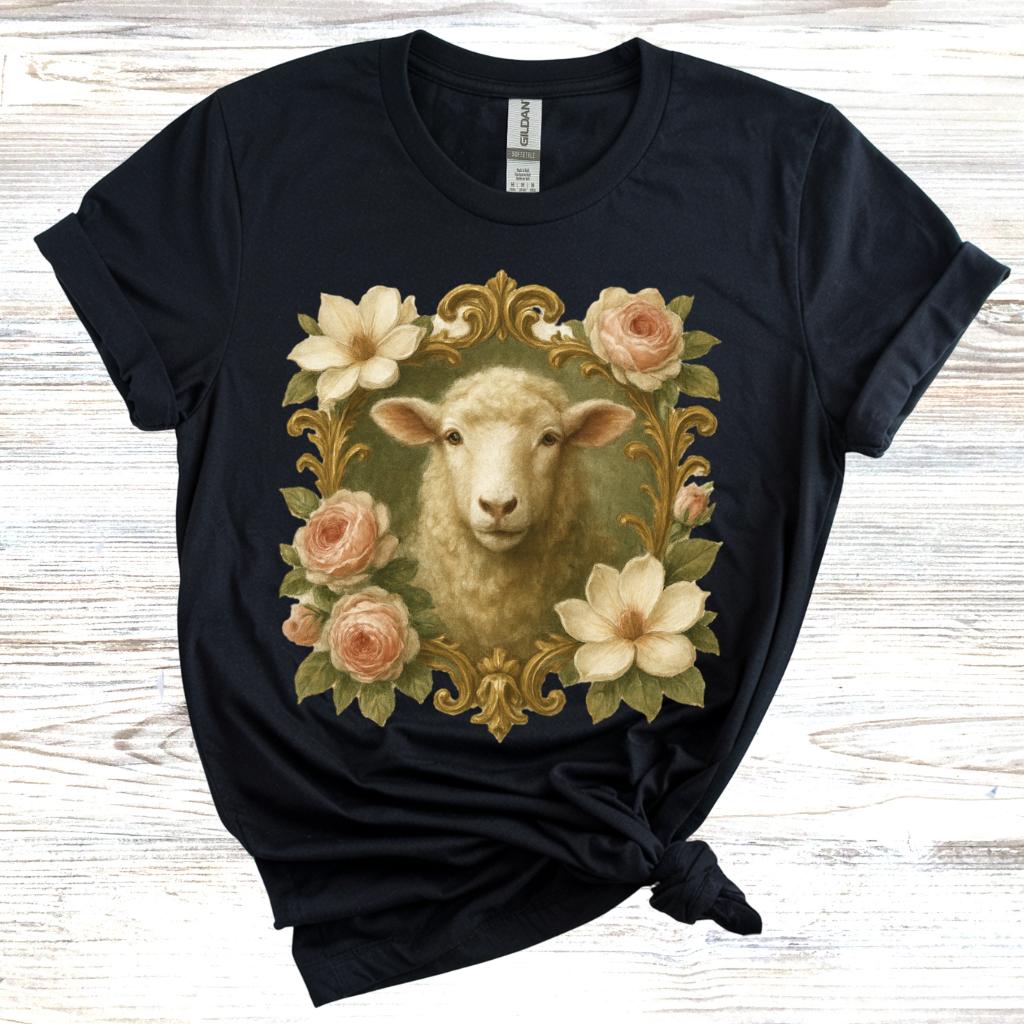 Floral Sheep T-Shirt