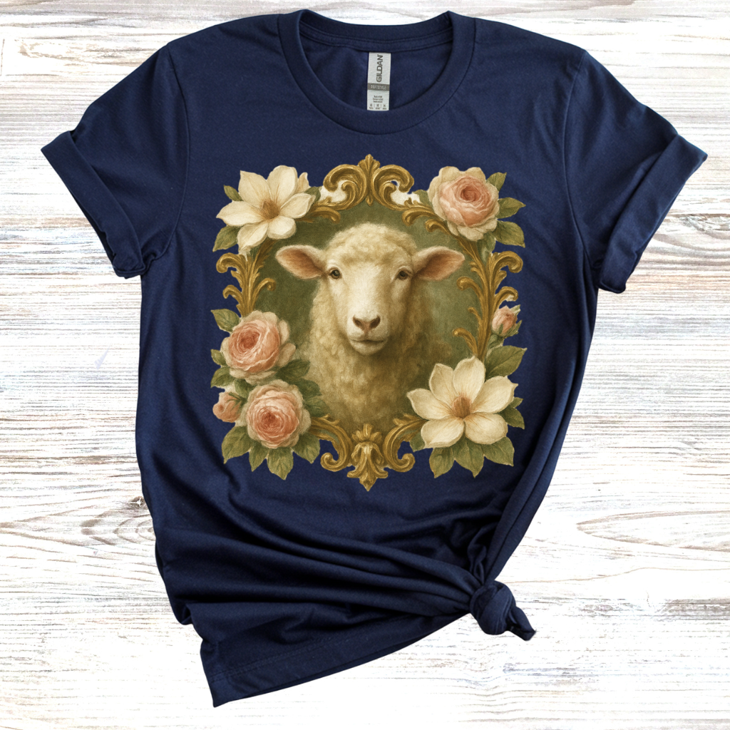 Floral Sheep T-Shirt