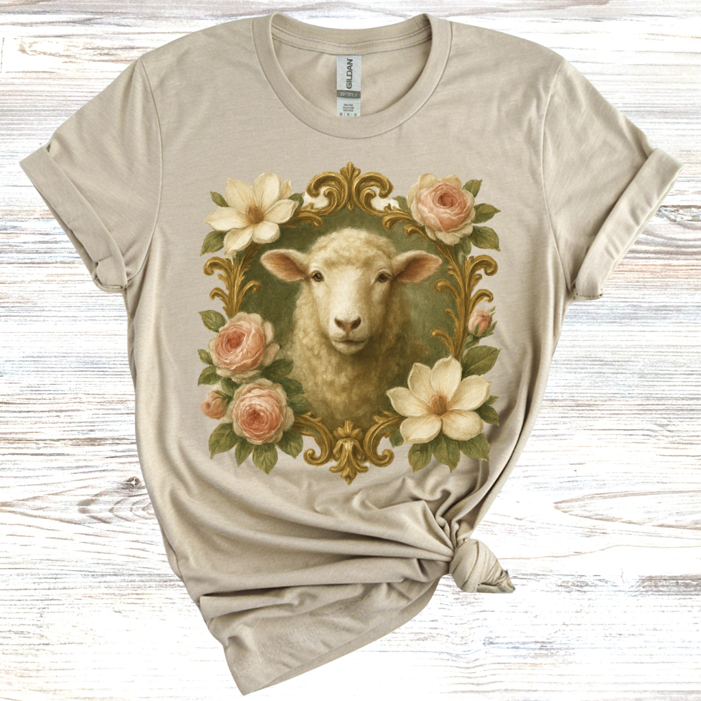 Floral Sheep T-Shirt
