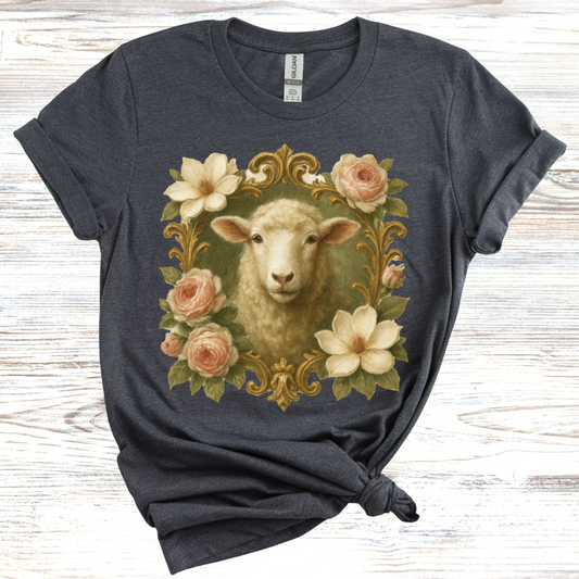Floral Sheep T-Shirt