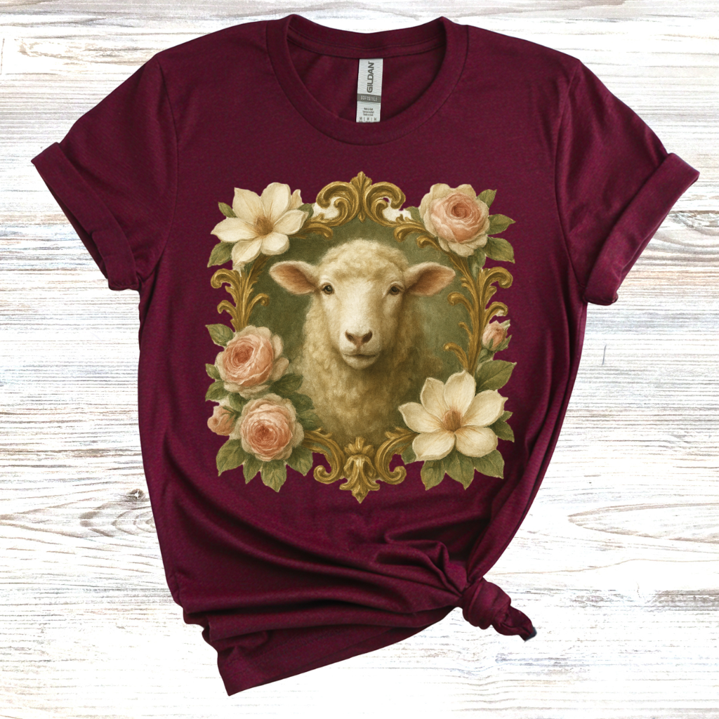 Floral Sheep T-Shirt