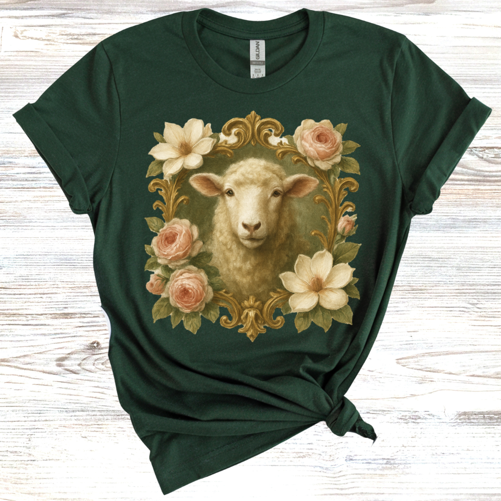 Floral Sheep T-Shirt