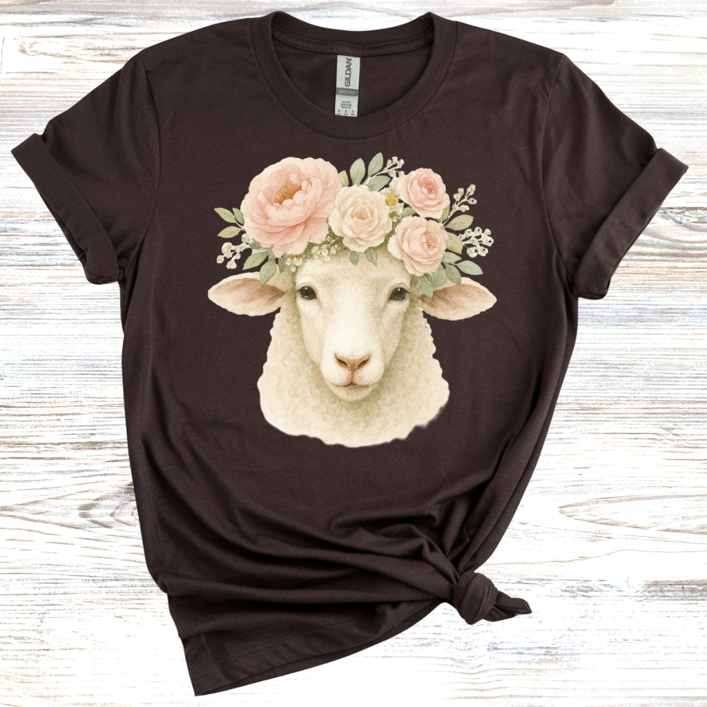 Floral Sheep T-Shirt