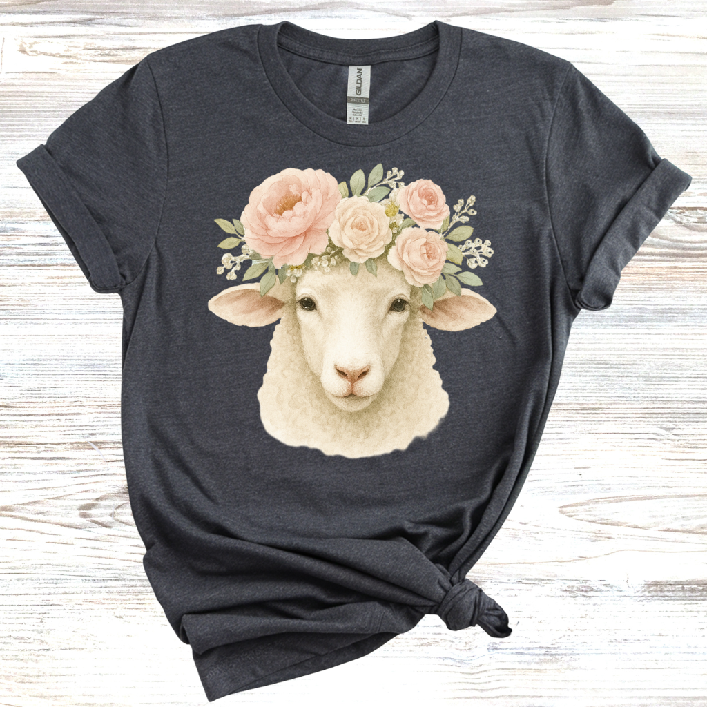 Floral Sheep T-Shirt