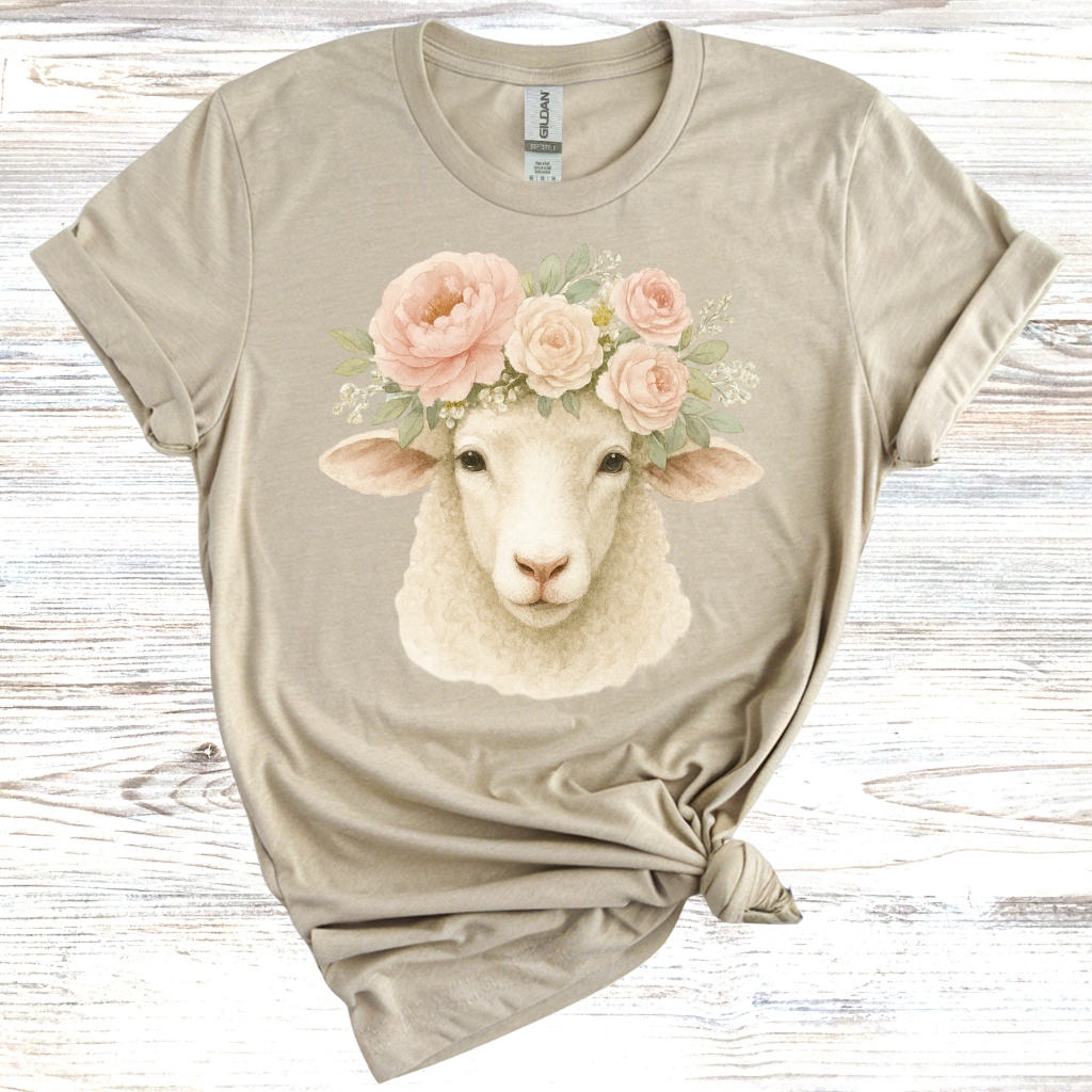 Floral Sheep T-Shirt