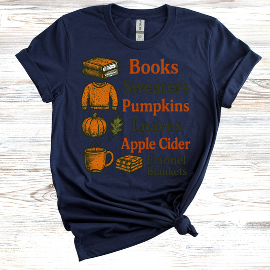 Cozy Fall Vibes List T-Shirt