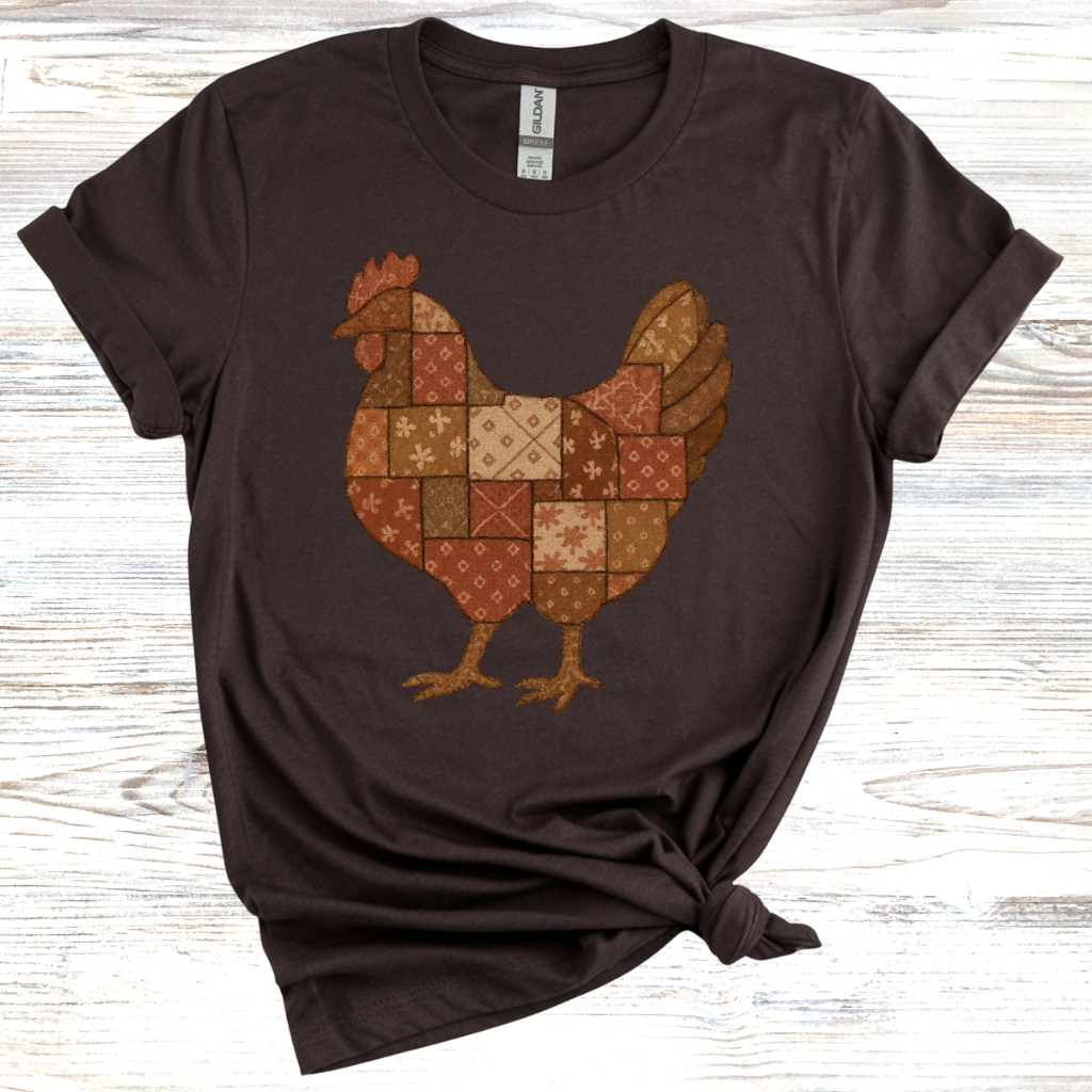 Vintage Quilted Chicken T-Shirt