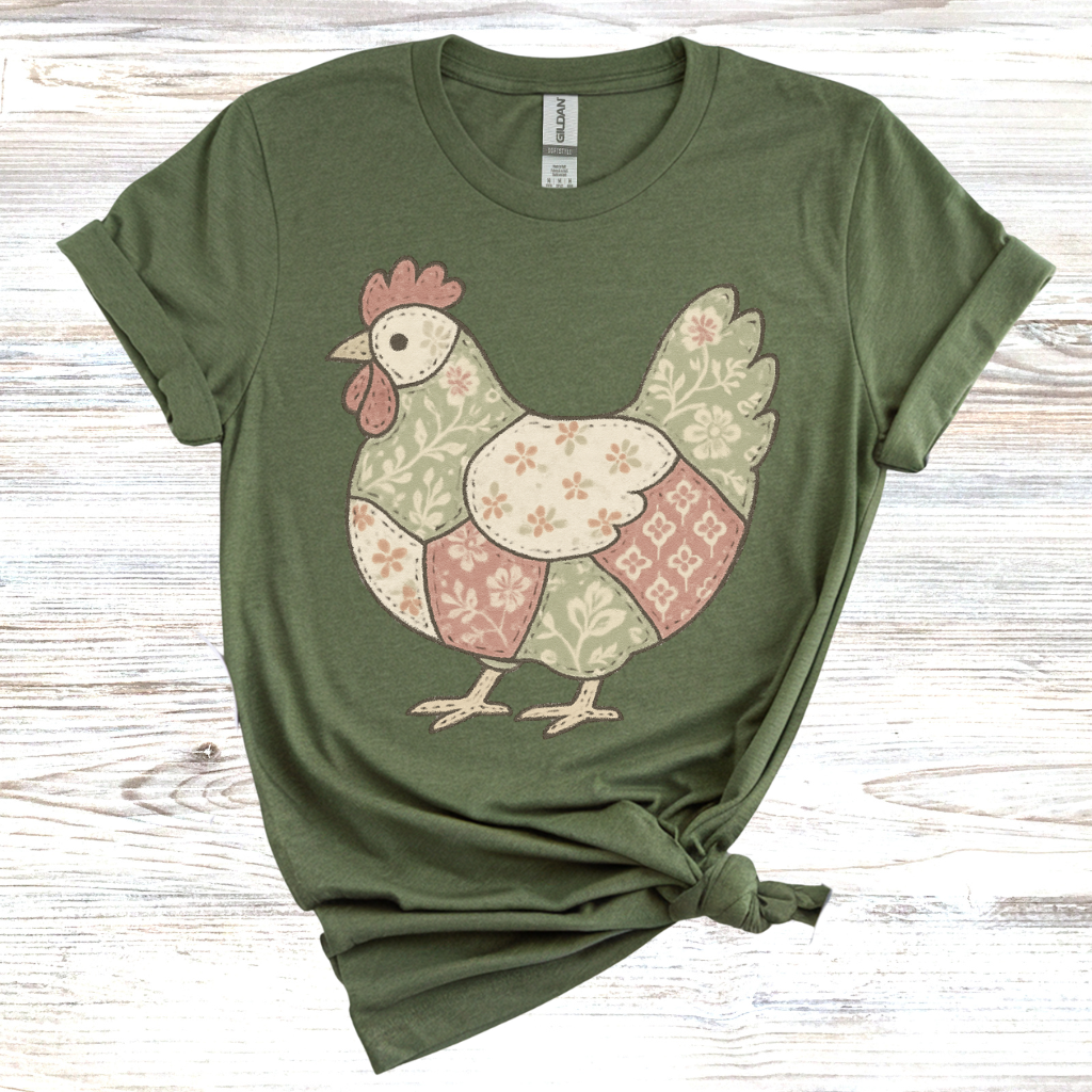 Charming Chicken Quilt T-Shirt