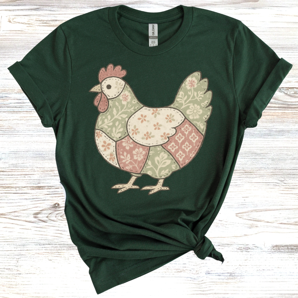 Charming Chicken Quilt T-Shirt