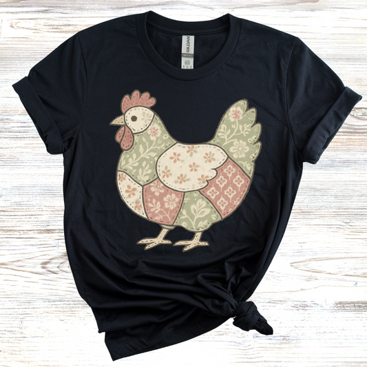 Charming Chicken Quilt T-Shirt
