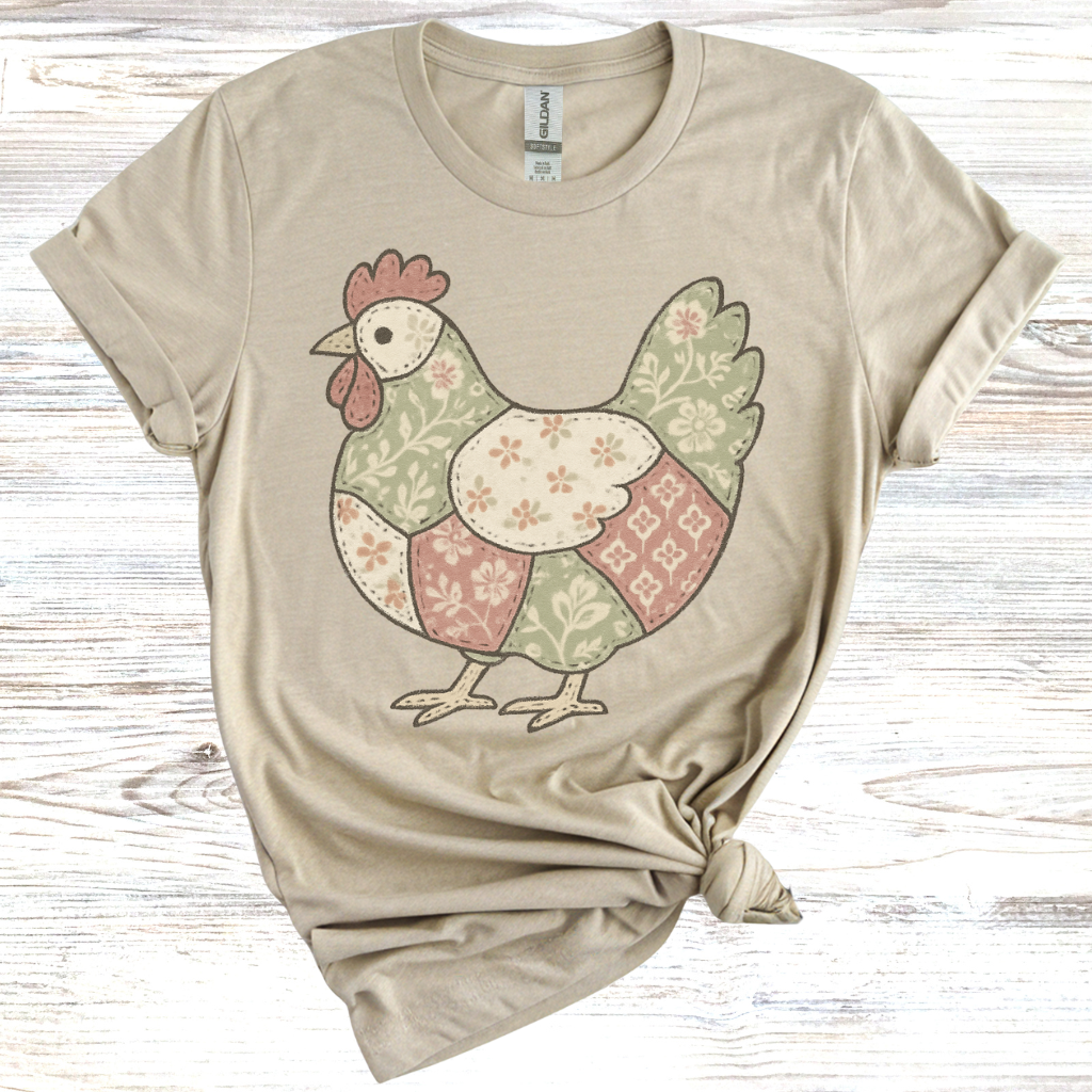Charming Chicken Quilt T-Shirt