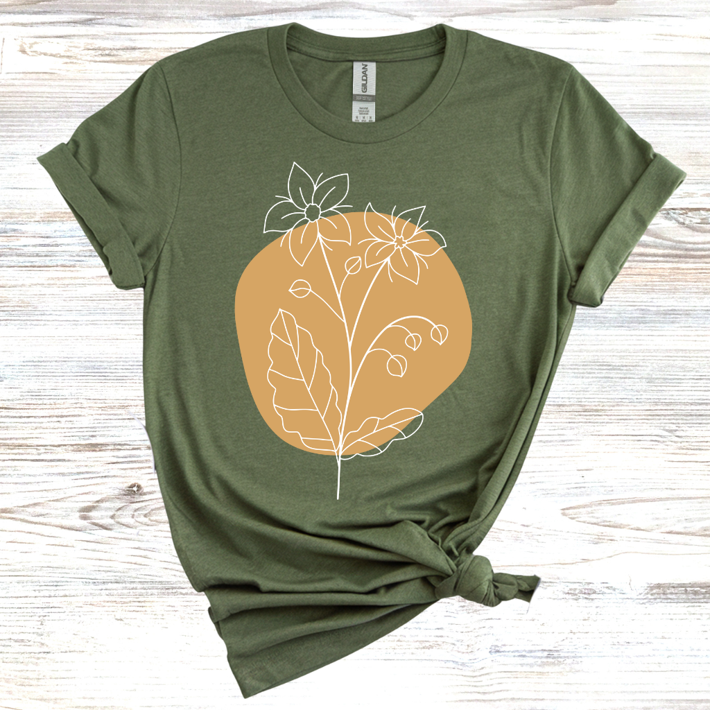 Flower Sketch T-Shirt