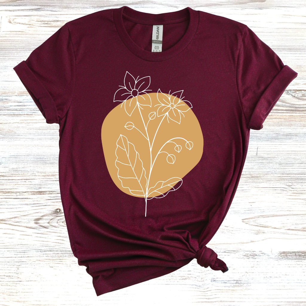 Flower Sketch T-Shirt