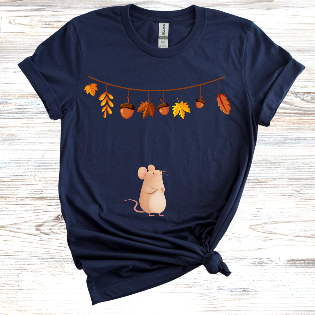 Cozy Fall Mouse T-Shirt