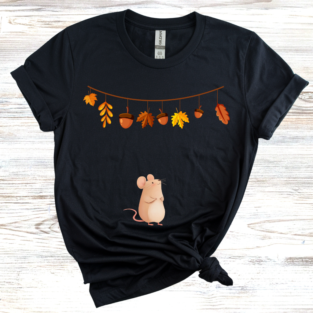 Cozy Fall Mouse T-Shirt