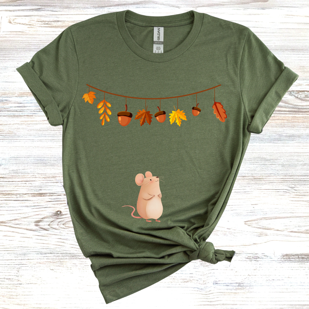Cozy Fall Mouse T-Shirt