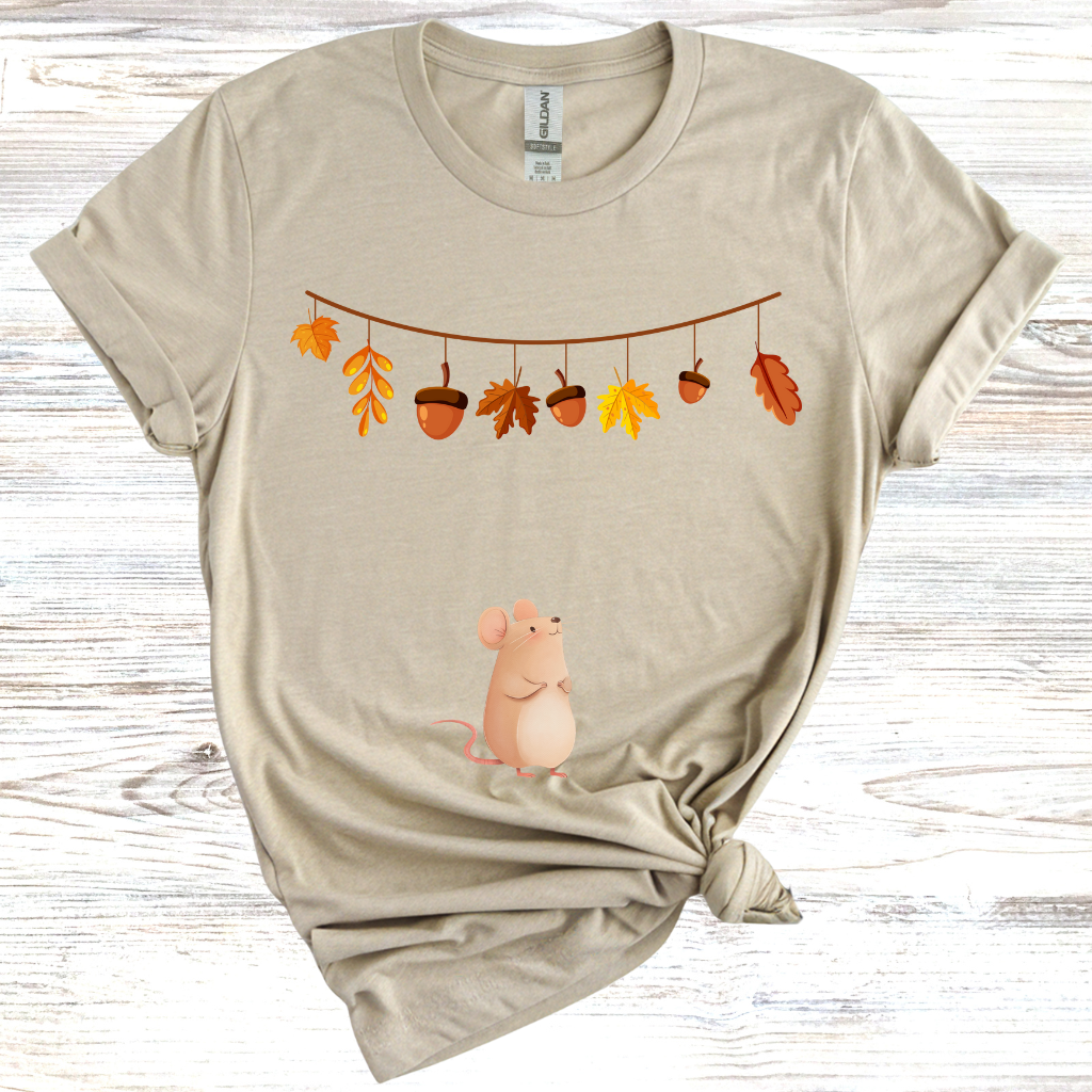 Cozy Fall Mouse T-Shirt