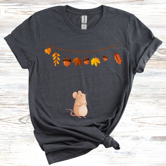 Cozy Fall Mouse T-Shirt