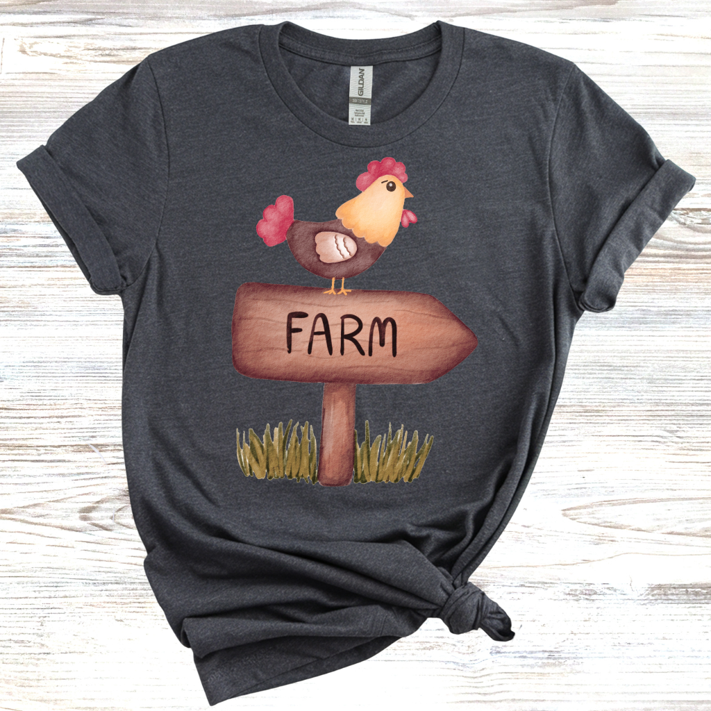 Farm Chicken Sign T-Shirt