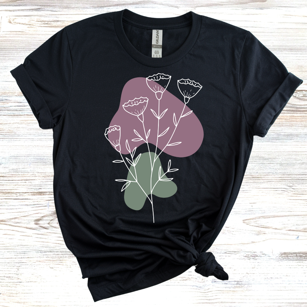 Flower Sketch T-Shirt