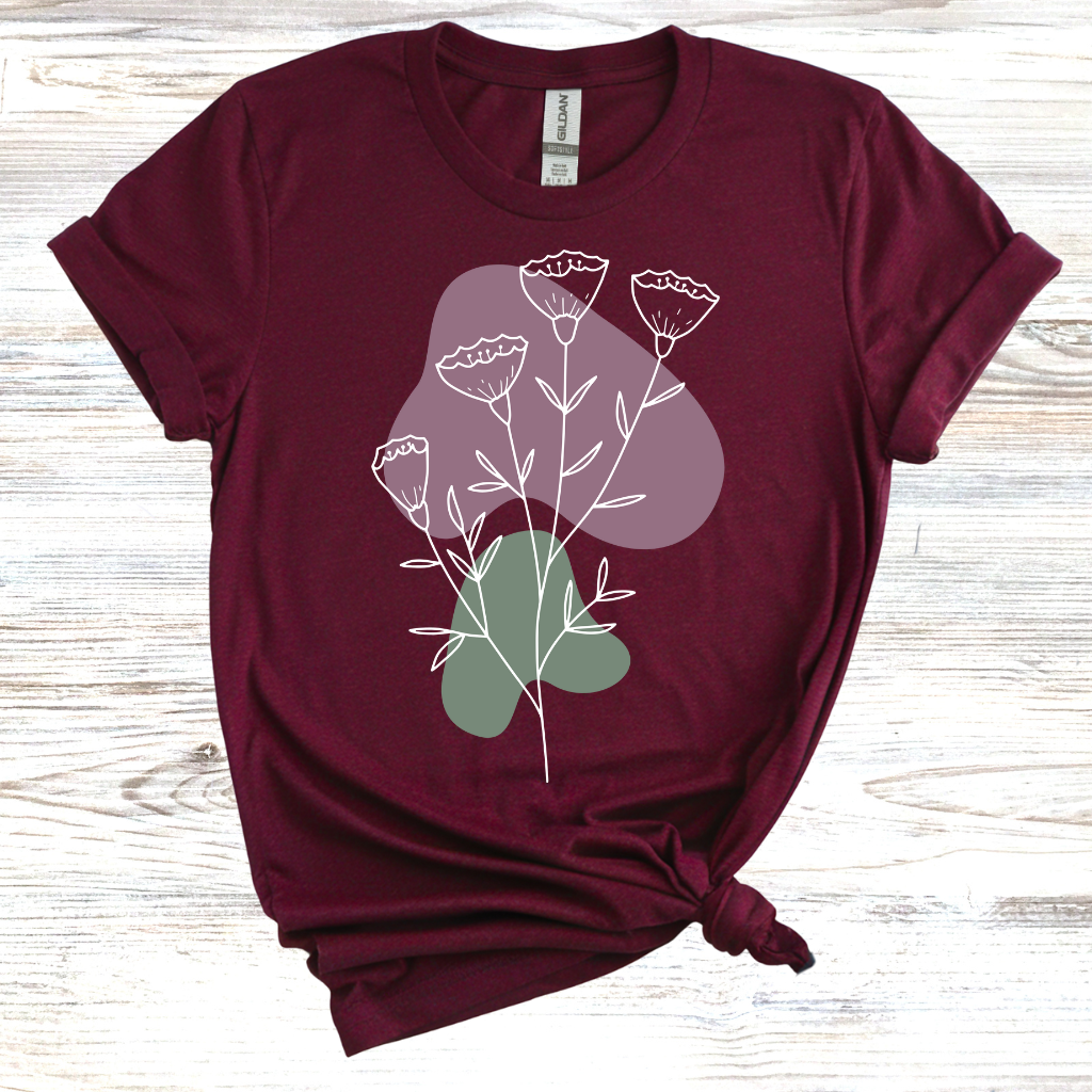 Flower Sketch T-Shirt
