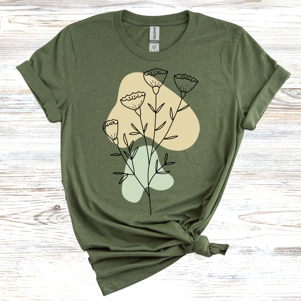 Flower Sketch T-Shirt