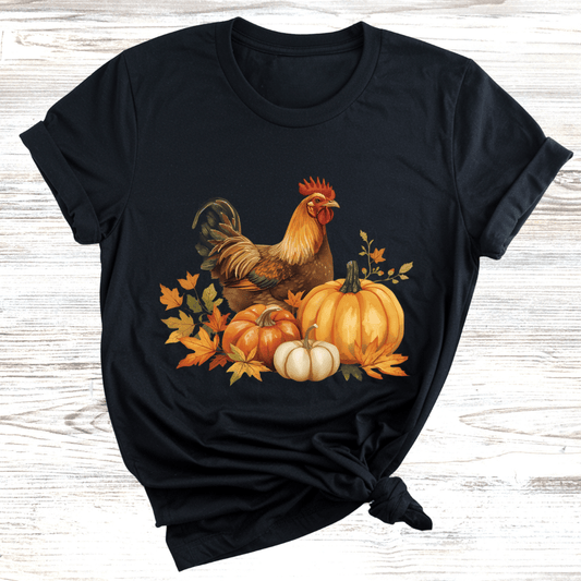 Fall Harvest Rooster T-Shirt
