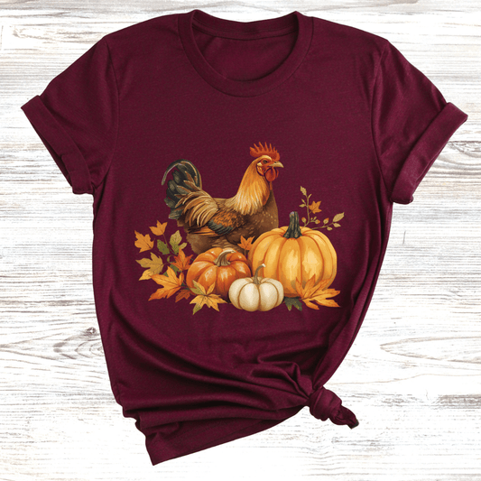 Fall Harvest Rooster T-Shirt