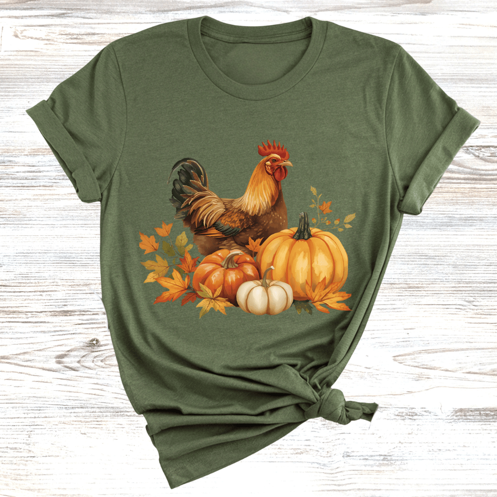 Fall Harvest Rooster T-Shirt