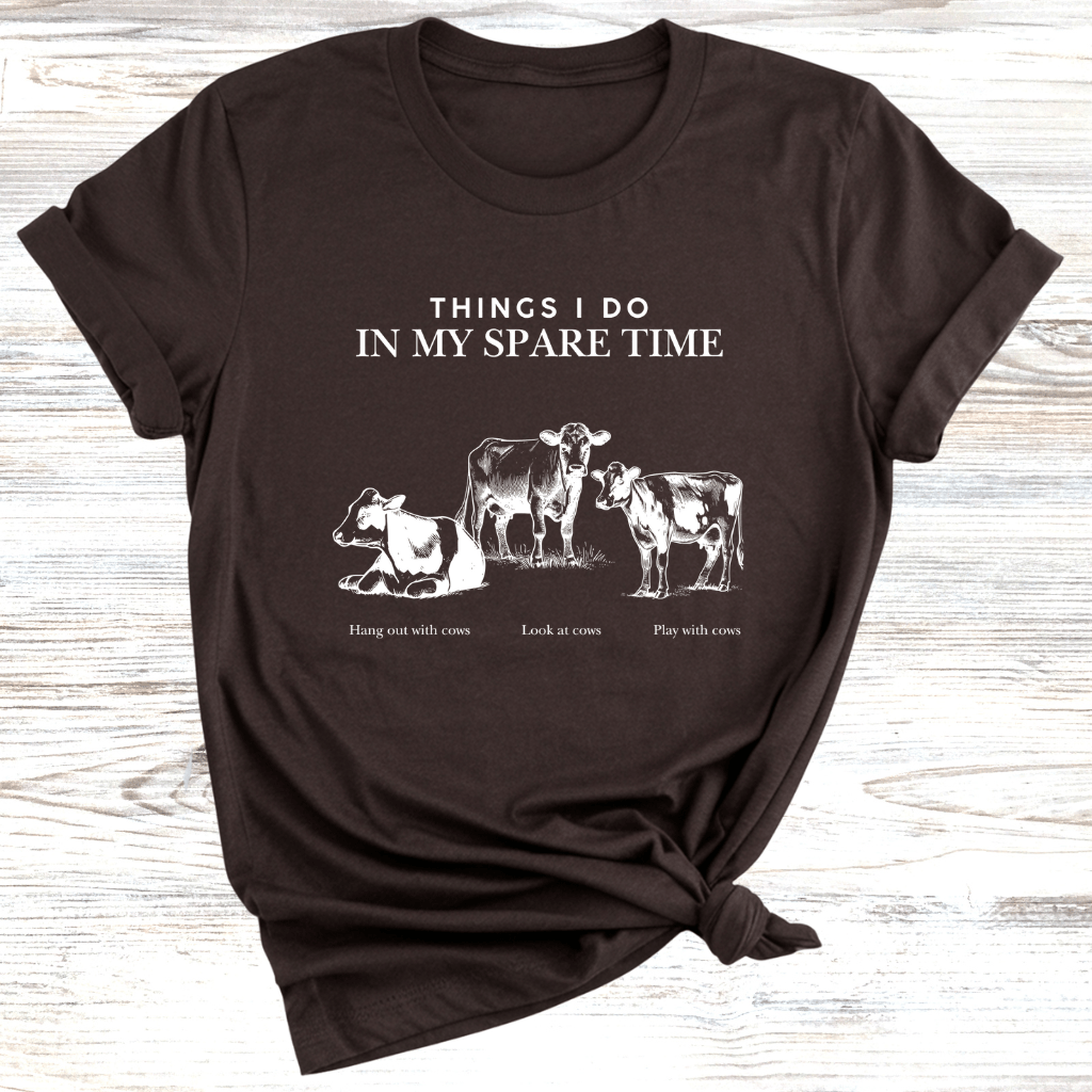 Spare Time Cows T-Shirt