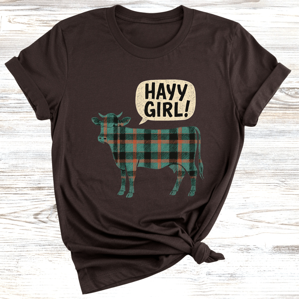 HAYY GIRL! Cow T-Shirt